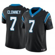 Cheap Men's Carolina Panthers #7 Jadeveon Clowney Black 2024 F.U.S.E. Vapor Limited Football Stitched Jersey