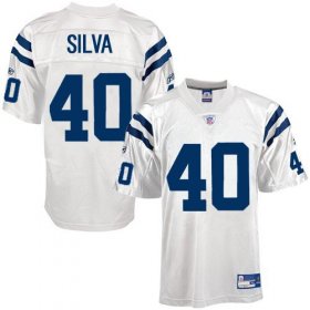 Wholesale Cheap Colts #40 Jamie Silva White Stitched NFL Jersey