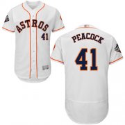 Wholesale Cheap Astros #41 Brad Peacock White Flexbase Authentic Collection 2019 World Series Bound Stitched MLB Jersey