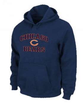 Wholesale Cheap Chicago Bears Heart & Soul Pullover Hoodie Dark Blue