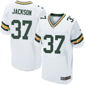 Wholesale Cheap Nike Packers #37 Josh Jackson White Men\'s Stitched NFL Elite Jersey