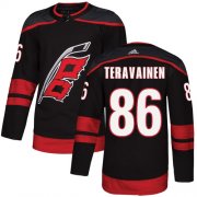 Wholesale Cheap Adidas Hurricanes #86 Teuvo Teravainen Black Alternate Authentic Stitched NHL Jersey