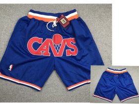 Wholesale Cheap Cavaliers Blue Just Don Mesh Throwback With Pocket Shorts