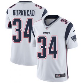 Wholesale Cheap Nike Patriots #34 Rex Burkhead White Men\'s Stitched NFL Vapor Untouchable Limited Jersey