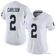 Wholesale Cheap Women's Las Vegas Raiders #2 Daniel Carlson White Vapor Untouchable Limited Stitched Jersey(Run Small)