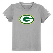 Wholesale Cheap Green Bay Packers Sideline Legend Authentic Logo Youth T-Shirt Grey