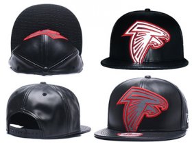 Wholesale Cheap NFL Atlanta Falcons Team Logo Black Reflective Adjustable Hat C102