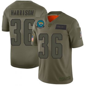 Wholesale Cheap Nike Jaguars #36 Ronnie Harrison Camo Men\'s Stitched NFL Limited 2019 Salute To Service Jersey