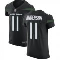 Wholesale Cheap Nike Jets #11 Robby Anderson Black Alternate Men's Stitched NFL Vapor Untouchable Elite Jersey
