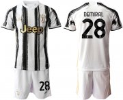 Wholesale Cheap Men 2020-2021 club Juventus home 28 white black Soccer Jerseys