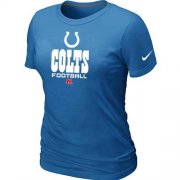 Wholesale Cheap Women's Nike Indianapolis Colts Critical Victory NFL T-Shirt Light Blue