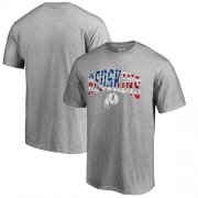 Wholesale Cheap Men's Washington Redskins Pro Line by Fanatics Branded Heathered Gray Banner Wave T-Shirt