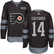 Wholesale Cheap Adidas Flyers #14 Sean Couturier Black 1917-2017 100th Anniversary Stitched NHL Jersey