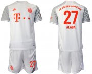 Wholesale Cheap Men 2020-2021 club Bayern Munchen away 27 white Soccer Jerseys