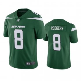 Cheap Men\'s New York Jets #8 Aaron Rodgers Green Vapor Untouchable Limited Stitched Jersey