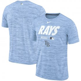 Wholesale Cheap Tampa Bay Rays Nike Authentic Collection Velocity Team Issue Performance T-Shirt Light Blue