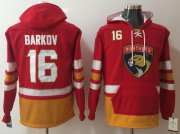 Wholesale Cheap Panthers #16 Aleksander Barkov Red Name & Number Pullover NHL Hoodie