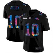 Wholesale Cheap Men's Denver Broncos #10 Jerry Jeudy Crucial Catch Black Jersey