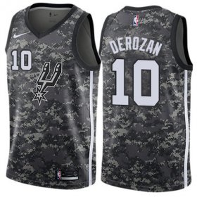 Wholesale Cheap Nike San Antonio Spurs #10 DeMar DeRozan Camo NBA Swingman City Edition Jersey