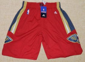Wholesale Cheap Men\'s New Orleans Pelicans Red Basketball Shorts