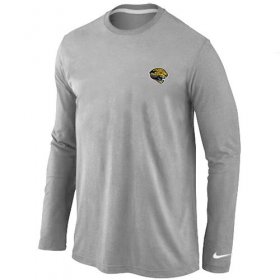 Wholesale Cheap Nike Jacksonville Jaguars Sideline Legend Authentic Logo Long Sleeve T-Shirt Grey