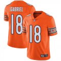 Wholesale Cheap Nike Bears #18 Taylor Gabriel Orange Men's Stitched NFL Limited Rush Jersey