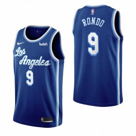 Wholesale Cheap Los Angeles Lakers #9 Rajon Rondo Blue 2019-20 Classic Edition Stitched NBA Jersey