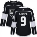 Wholesale Cheap Adidas Kings #9 Adrian Kempe Black Home Authentic Women's Stitched NHL Jersey