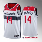 Wholesale Cheap Men's Washington Wizards #14 Landry Shamet White 2023 Draft Association Edition Stitched Jersey