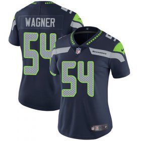 Wholesale Cheap Nike Seahawks #54 Bobby Wagner Steel Blue Team Color Women\'s Stitched NFL Vapor Untouchable Limited Jersey