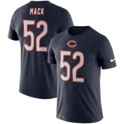 Wholesale Cheap Chicago Bears #52 Khalil Mack Nike Player Pride 3.0 Performance Name & Number T-Shirt Navy