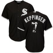 Wholesale Cheap White Sox #7 Jeff Keppinger Black Team Logo Fashion Stitched MLB Jersey