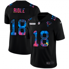 Cheap Atlanta Falcons #18 Calvin Ridley Men\'s Nike Multi-Color Black 2020 NFL Crucial Catch Vapor Untouchable Limited Jersey