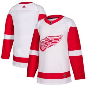Wholesale Cheap Adidas Red Wings Blank White Road Authentic Stitched NHL Jersey