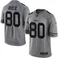 Wholesale Cheap Nike 49ers #80 Jerry Rice Gray Men's Stitched NFL Limited Gridiron Gray Jersey