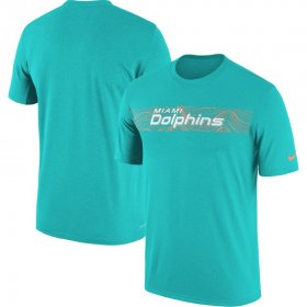 Wholesale Cheap Miami Dolphins Nike Sideline Seismic Legend Performance T-Shirt Aqua