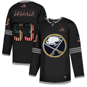 Wholesale Cheap Buffalo Sabres #53 Jeff Skinner Adidas Men\'s Black USA Flag Limited NHL Jersey