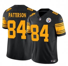 Cheap Men\'s Pittsburgh Steelers #84 Cordarrelle Patterson Black 2024 F.U.S.E. Color Rush Limited Football Stitched Jersey