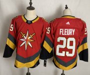Wholesale Cheap Men's Vegas Golden Knights #29 Marc-Andre Fleury Red Adidas 2020-21 Alternate Authentic Player NHL Jersey