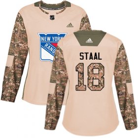 Wholesale Cheap Adidas Rangers #18 Marc Staal Camo Authentic 2017 Veterans Day Women\'s Stitched NHL Jersey