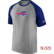 Wholesale Cheap Nike Buffalo Bills Ash Tri Big Play Raglan NFL T-Shirt Grey/Blue
