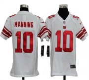 Wholesale Cheap Nike Giants #10 Eli Manning White Youth Stitched NFL Elite Jersey