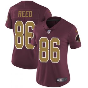 Wholesale Cheap Nike Redskins #86 Jordan Reed Burgundy Red Alternate Women\'s Stitched NFL Vapor Untouchable Limited Jersey