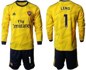 Wholesale Cheap Arsenal #1 Leno Away Long Sleeves Soccer Club Jersey