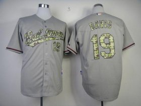 Wholesale Cheap Orioles #19 Chris Davis Grey USMC Cool Base Stitched MLB Jersey