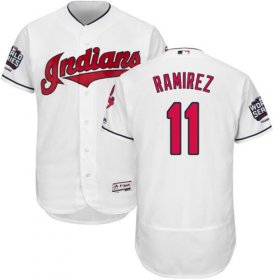 Wholesale Cheap Indians #11 Jose Ramirez White Flexbase Authentic Collection 2016 World Series Bound Stitched MLB Jersey