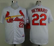 Wholesale Cheap Cardinals #22 Jason Heyward White Cool Base Stitched MLB Jersey