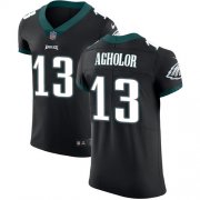 Wholesale Cheap Nike Eagles #13 Nelson Agholor Black Alternate Men's Stitched NFL Vapor Untouchable Elite Jersey