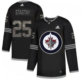 Wholesale Cheap Adidas Jets #25 Paul Stastny Black Authentic Classic Stitched NHL Jersey