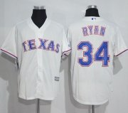 Wholesale Cheap Rangers #34 Nolan Ryan White New Cool Base Stitched MLB Jersey